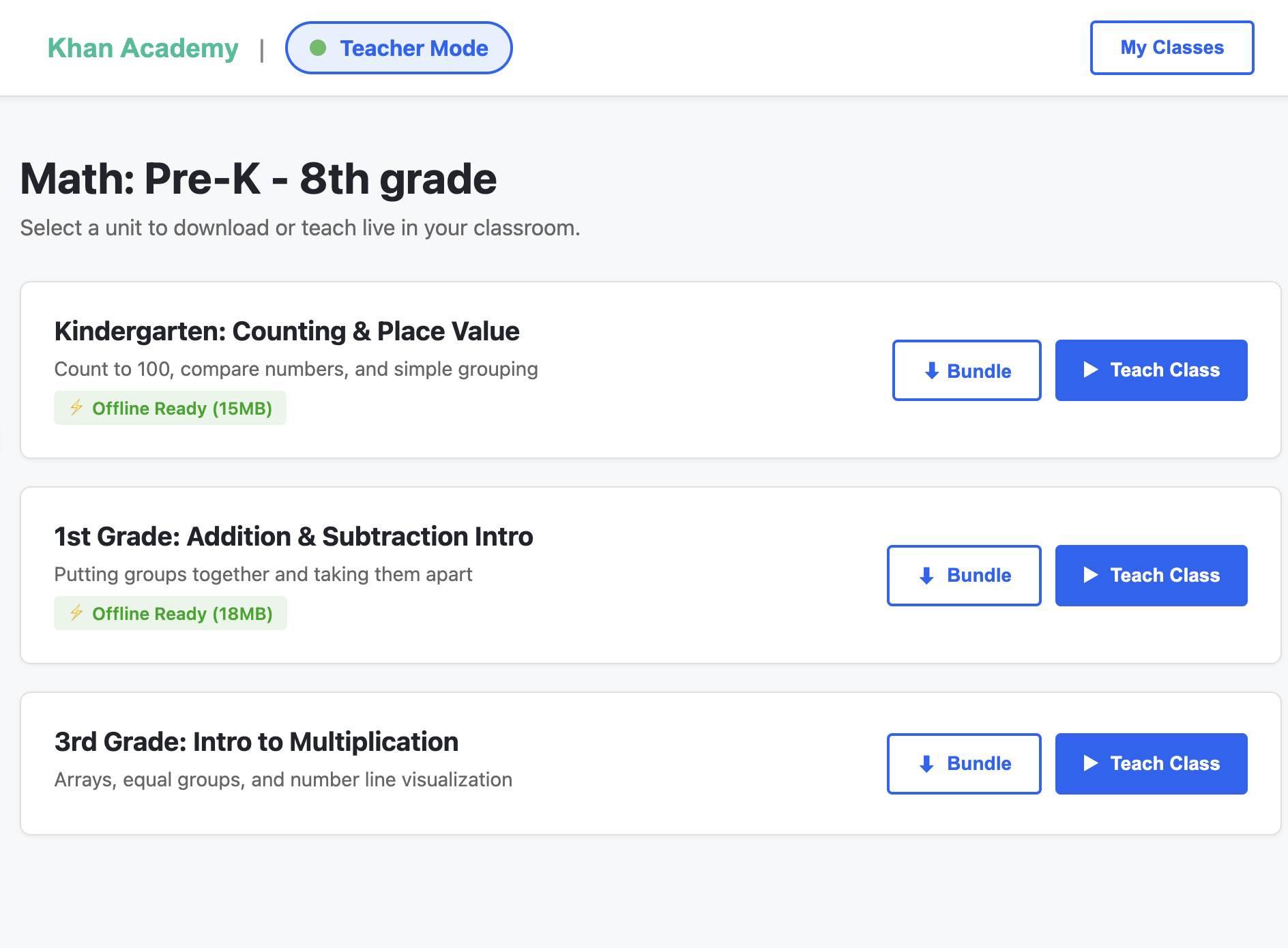 The Teacher Mode Concept.